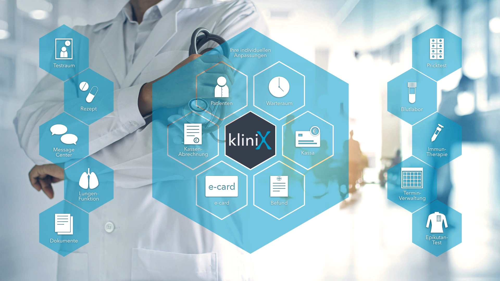 kliniX Ambulatoriumsverwaltung - individuelle Module und Zusammenstellung